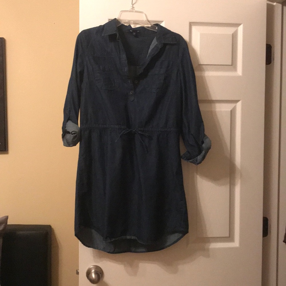 Denim shirt dress